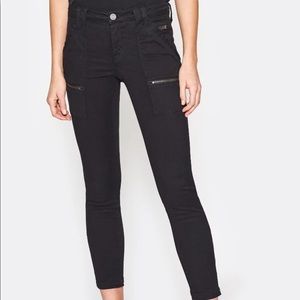 Joie Black Skinny Cargo Jeans
